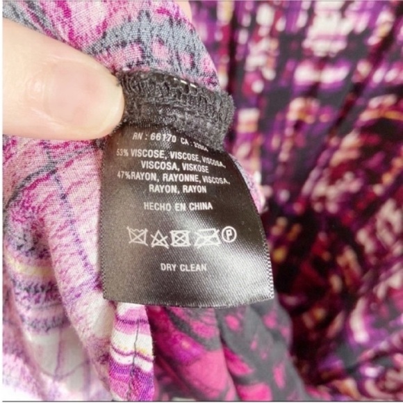 Anthropologie Maeve Petal Palette dress purple pink dolman sleeves - Picture 10 of 11